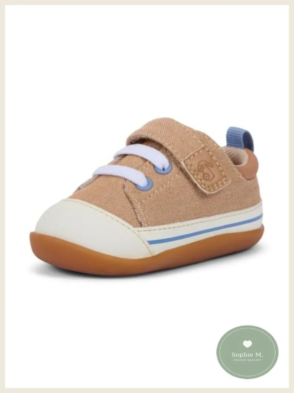 Infant First Walker Sneakers Lightweight Flexible Hook-and-Loop